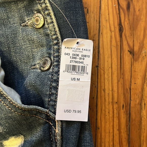 American Eagle distressed overalls - Picture 7 of 8